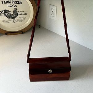 Vintage wooden purse